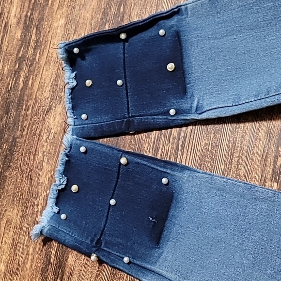MKYB premium Jeans jeweled ankles size 9 Excellent preworn Condition women's - Picture 4 of 9